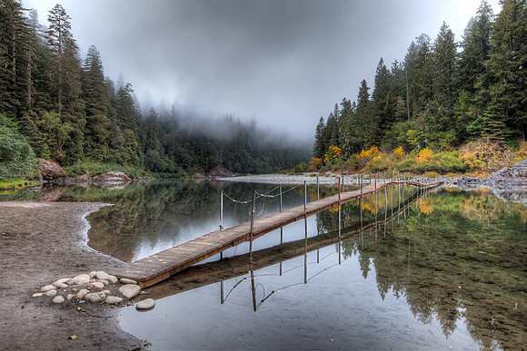 Foot Bridge Over the Smith River