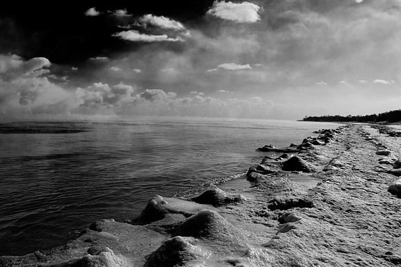 Frozen Mist On The Lake